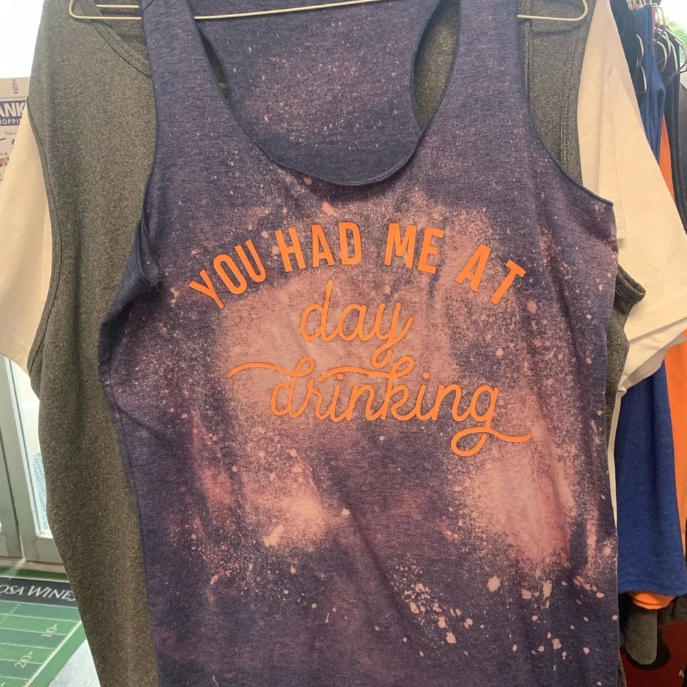 Purple and Pink Graphic Tank Top - Picture 1 of 2